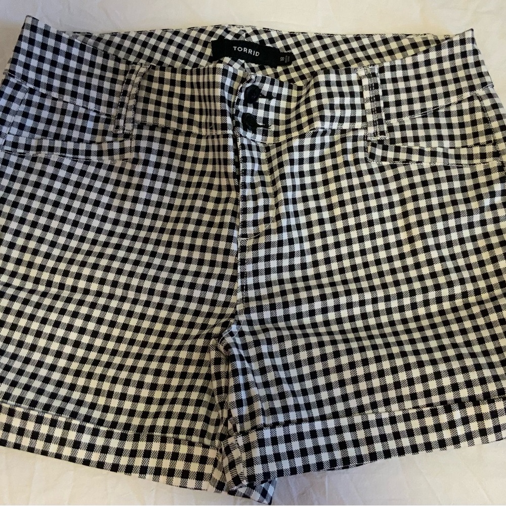 Torrid Black and White Checkered Women's Shorts